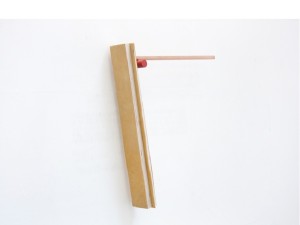 Suede,Found Wood,Found copper pipe, 2015. Photo courtesy the artist.