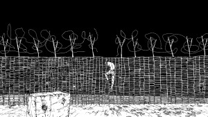 Andrew McDonald, Fence / Hammock, 2016/7 animation still. Courtesy the artist